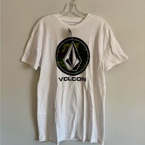 NWT Volcom White Graphic T-Shirt M